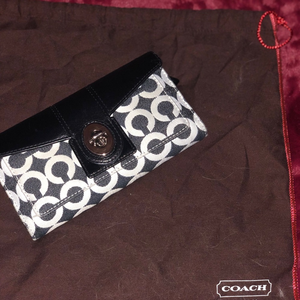 Denim and Powder blue coach wallet